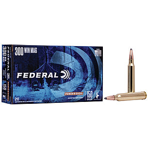 Federal .300 Winchester Mag PowerShok 150 grain Jacketed Soft Point ammunition