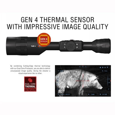ATN Thor 4 Thermal 2.5-25X Rifle Scope with Integrated HD Video