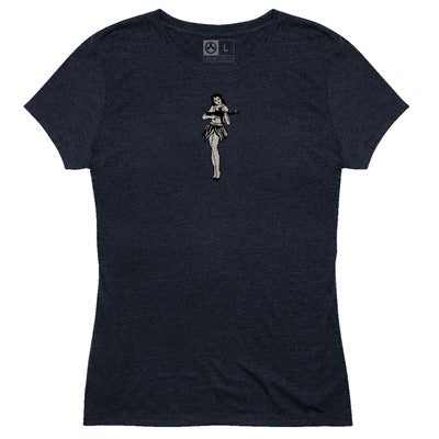 Women's Tri-Blend Hula Girl T-Shirt