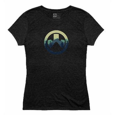 Cascade Icon Logo CVC T-Shirt for Women