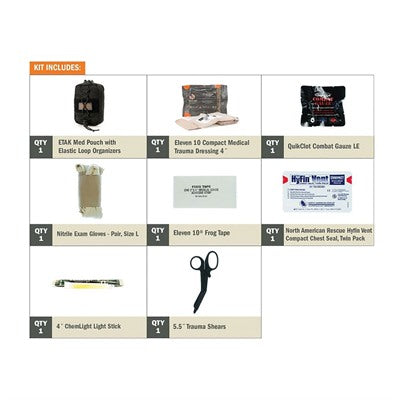 ETAK Pouch Tactical Medical Kit Contents