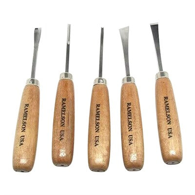 5-Piece Straight Handle Woodcarving Tool Set