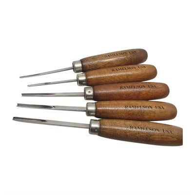 Gunstock Carving V & U Chisel Set