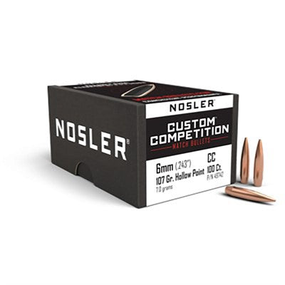 6mm 0.243" Custom Competition HPBT Rifle Bullets