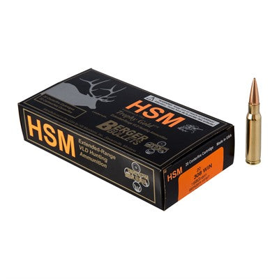 HSM Trophy Gold Berger Hunting VLD Match 168 Grain .308 Win / 7.62x51mm 2740 fps 837306001550