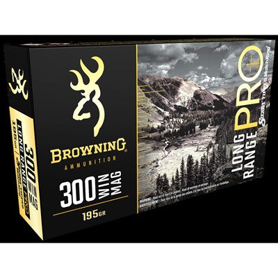 Browning .300 Winchester Mag Long Range Pro 195 grain Sierra MatchKing Boat Tail ammunition