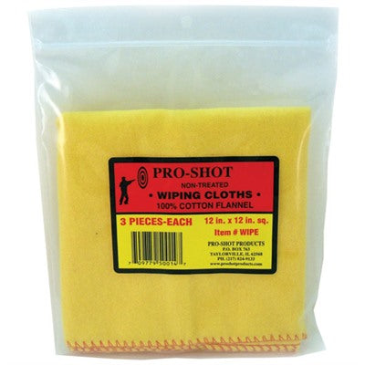 Non-Treated Gun Cleaning Cloths 3 Per Bag