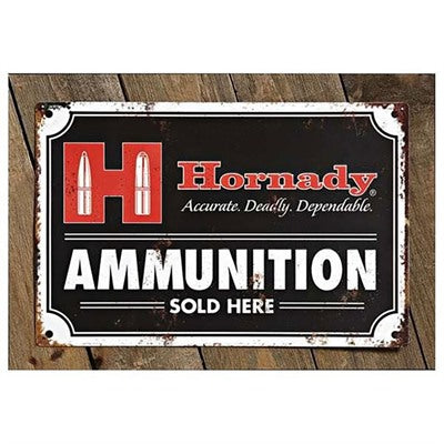 Novelty Ammo Tin Metal Sign