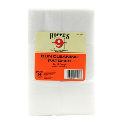 Hoppe's Gun Cleaning Patches 16 and 12 Gauge 300pk
