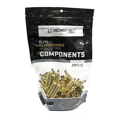 6.5 Creedmoor Reloading Brass 50 Count Bag