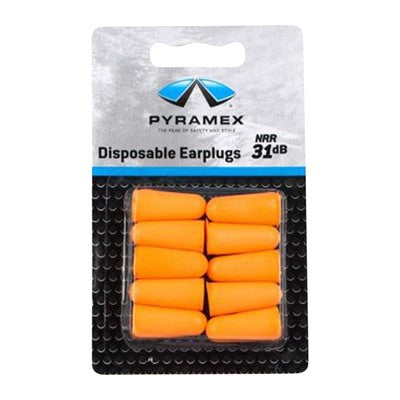 Pyramex Uncorded Disposable Earplugs 31dB NRR