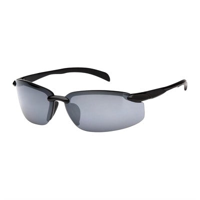 Pyramex Waverton Silver Mirror Lens Black Frame Range Glasses