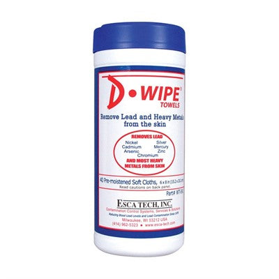 D-Wipe Lead Removal Wipes 40 Count - Case of 12