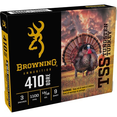 Browning B193924139 TSS Tungsten Turkey .410 Bore 3" 13/16oz 9 Shot 1100 fps 020892024748