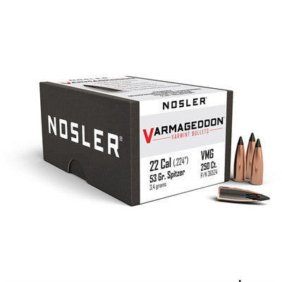 Varmageddon .224" 22 Caliber Tipped Varmint Bullets for Reloading