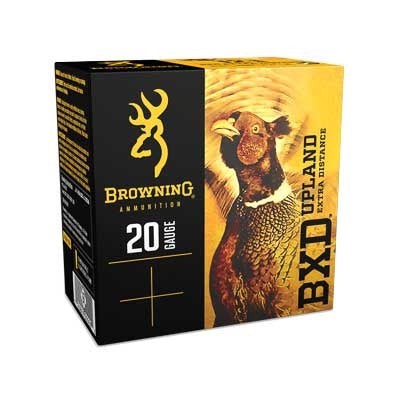 Browning 20 Gauge Shotgun Ammo BXD Upland Upland Extra Distance 3 in 1-1/4 oz #5