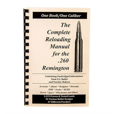 .260 Remington Loadbook Reloading Reference Guide