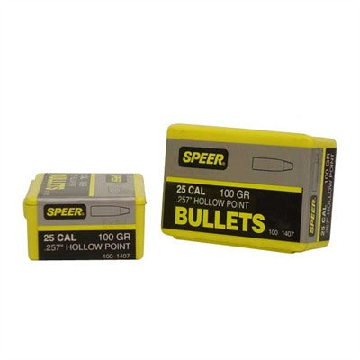 Speer 257 Cal 100 Grain Hollow Point SP Rifle Bullet