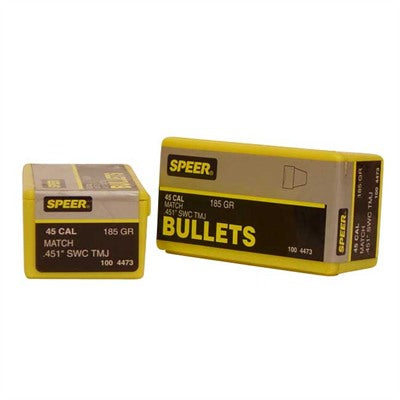 Speer .451 Diameter 185 Grain Semi-Wadcutter TMJ Match Bullet