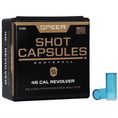 Speer .45 Empty Shotshell Capsule Reloading Components 25/Bx