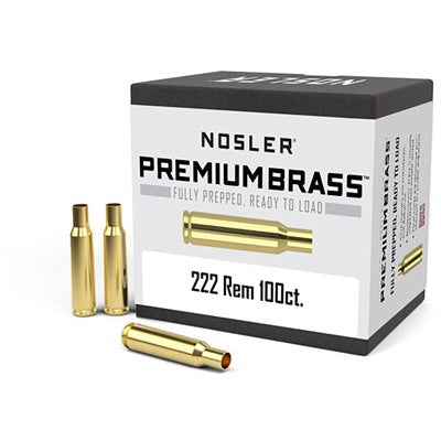 Nosler .222 Rem Premium Brass Cases for Reloading