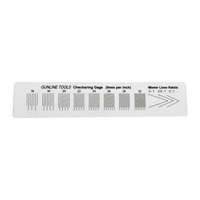 Stock Checkering Gauge and Ruler