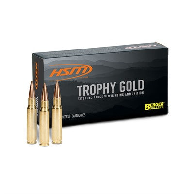 HSM Trophy Gold Berger Hunting VLD Match 140 Grain .264 Winchester Mag 2852 fps 837306005350