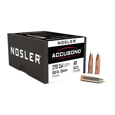 270 Caliber (0.277") AccuBond Spitzer Bullets