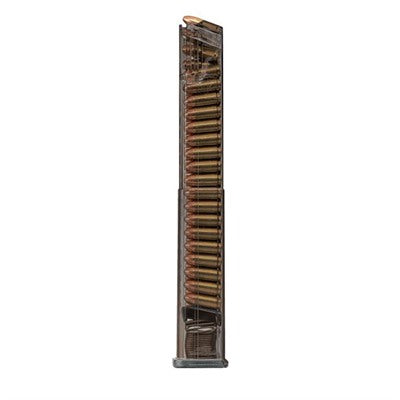 Elite Tactical Systems 9mm Extended Carbon Smoke Drum-Style Magazine for SIG P320 40rd