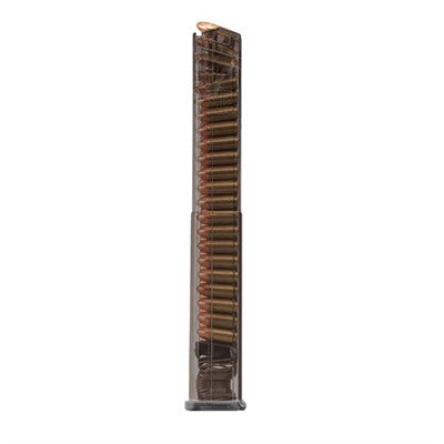 Elite Tactical Systems 9mm Extended High-Capacity Carbon Smoke Magazine for S&W M&P 40rd