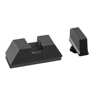 Serrated 2L Tall Optic Compatible Sight Set for Glock
