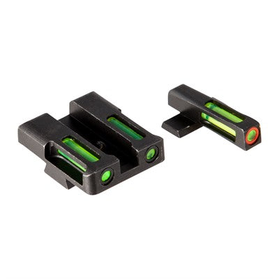 LiteWave H3 Front Sight Set Tritium Orange Ring and Green LitePipes