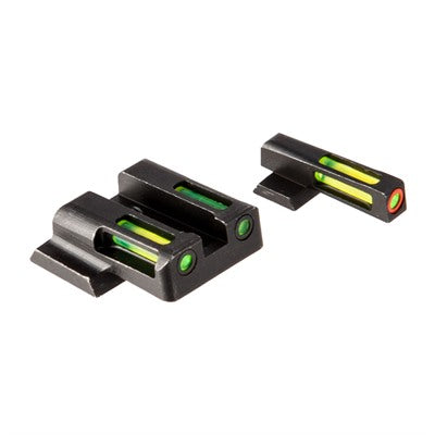 Tritium Orange Ring H3 LiteWave Front Sight Set Green LitePipes