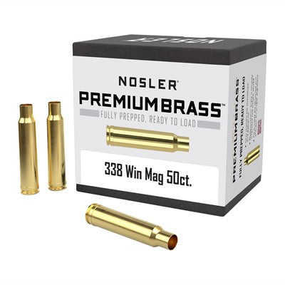 338 Win Mag Brass Cartridge Cases for Reloading
