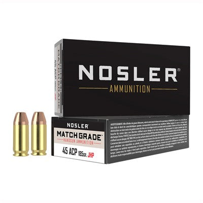 Nosler Assured Stopping Power Jacketed Hollow Point 185 Grain .45 ACP/Auto 980 fps 054041512718