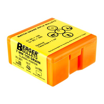 7mm 0.284" Classic Hunter Boat Tail Bullets