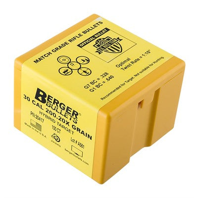 30 Cal 0.308" Hybrid Target Boat Tail Reloading Bullets