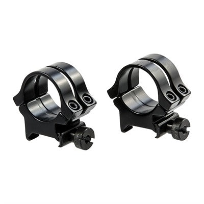 Weaver 1" High Quad Lock Scope Rings Black 6 Per Case