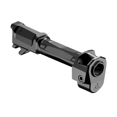 Radian Weapons, RAMJET Fluted Barrel with AFTERBURNER Muzzle Brake, 9MM, Black DLC Finish, INTRA-LOK Mounting System, Fits Glock 19 Gen 5, Glock 45, and Glock 19X