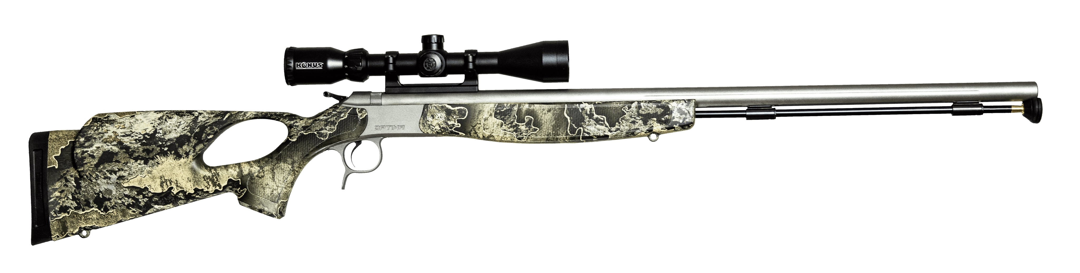CVA Optima V2 LR .50 Cal Stainless Realtree Thumbhole Stock Scope Bundle