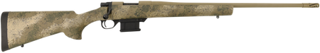 Howa HMFN65GRPR 1500 Fence Line 6.5 Grendel 5+1 22" Burnt Bronze Cerakote Threaded Barrel, Burnt Bronze Cerakote Aluminum Drilled & Tapped Receiver, Prairie Reaper Camo Fixed Synthetic Stock, Right Ha