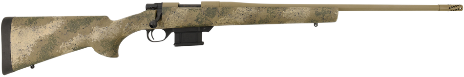 Howa HMFN65GRPR 1500 Fence Line 6.5 Grendel 5+1 22" Burnt Bronze Cerakote Threaded Barrel, Burnt Bronze Cerakote Aluminum Drilled & Tapped Receiver, Prairie Reaper Camo Fixed Synthetic Stock, Right Ha