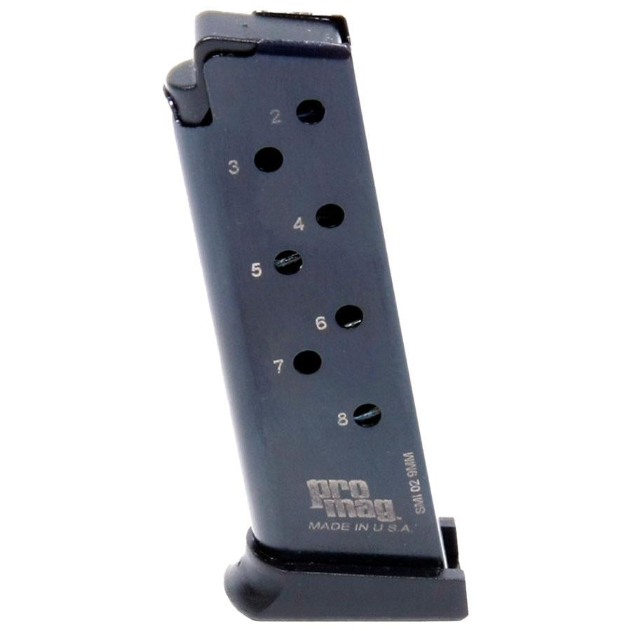 ProMag S&W 908/3913/3914/3953 Blued Steel Magazine 9mm 8 Round