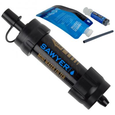 Sawyer MINI Water Filtration System 2 oz Black for Camping and Travel
