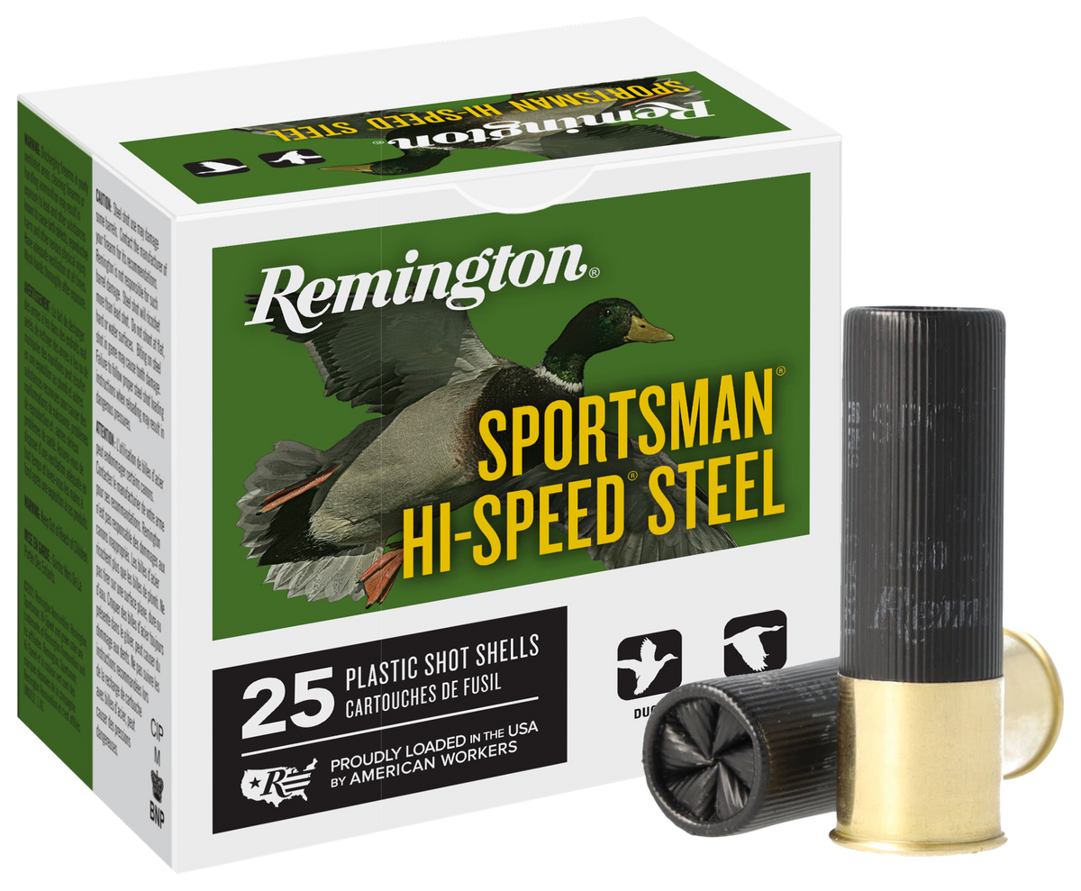 Remington 20991 Sportsman Hi-Speed Steel 12 Gauge 3" 1-1/4oz 4 Shot 1400 fps 047700331102