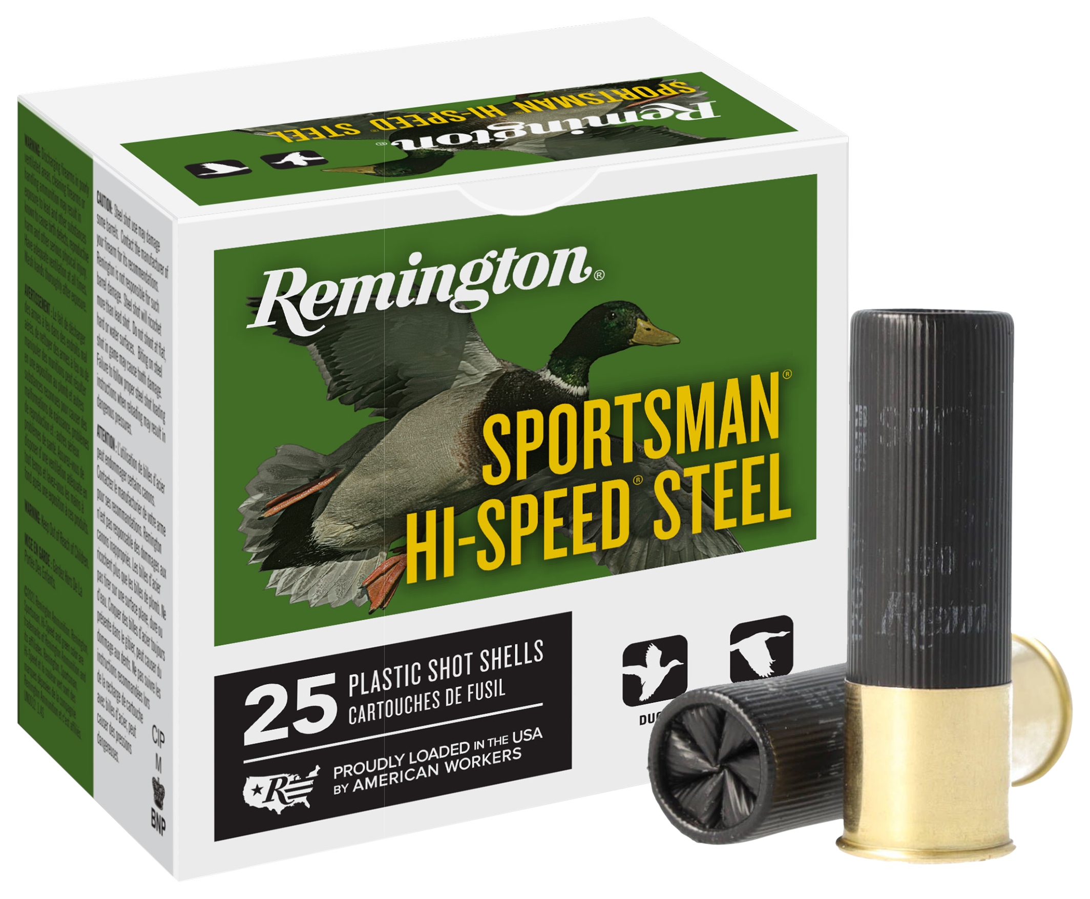 Remington 20991 Sportsman Hi-Speed Steel 12 Gauge 3" 1-1/4oz 4 Shot 1400 fps 047700331102