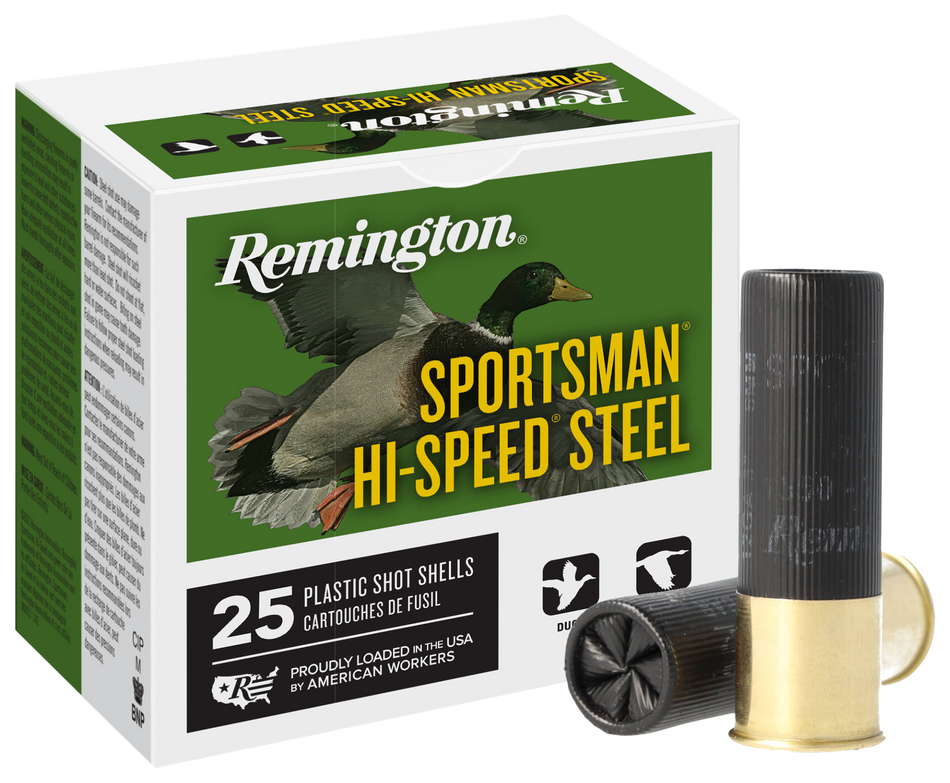 Remington 20991 Sportsman Hi-Speed Steel 12 Gauge 3" 1-1/4oz 4 Shot 1400 fps 047700331102