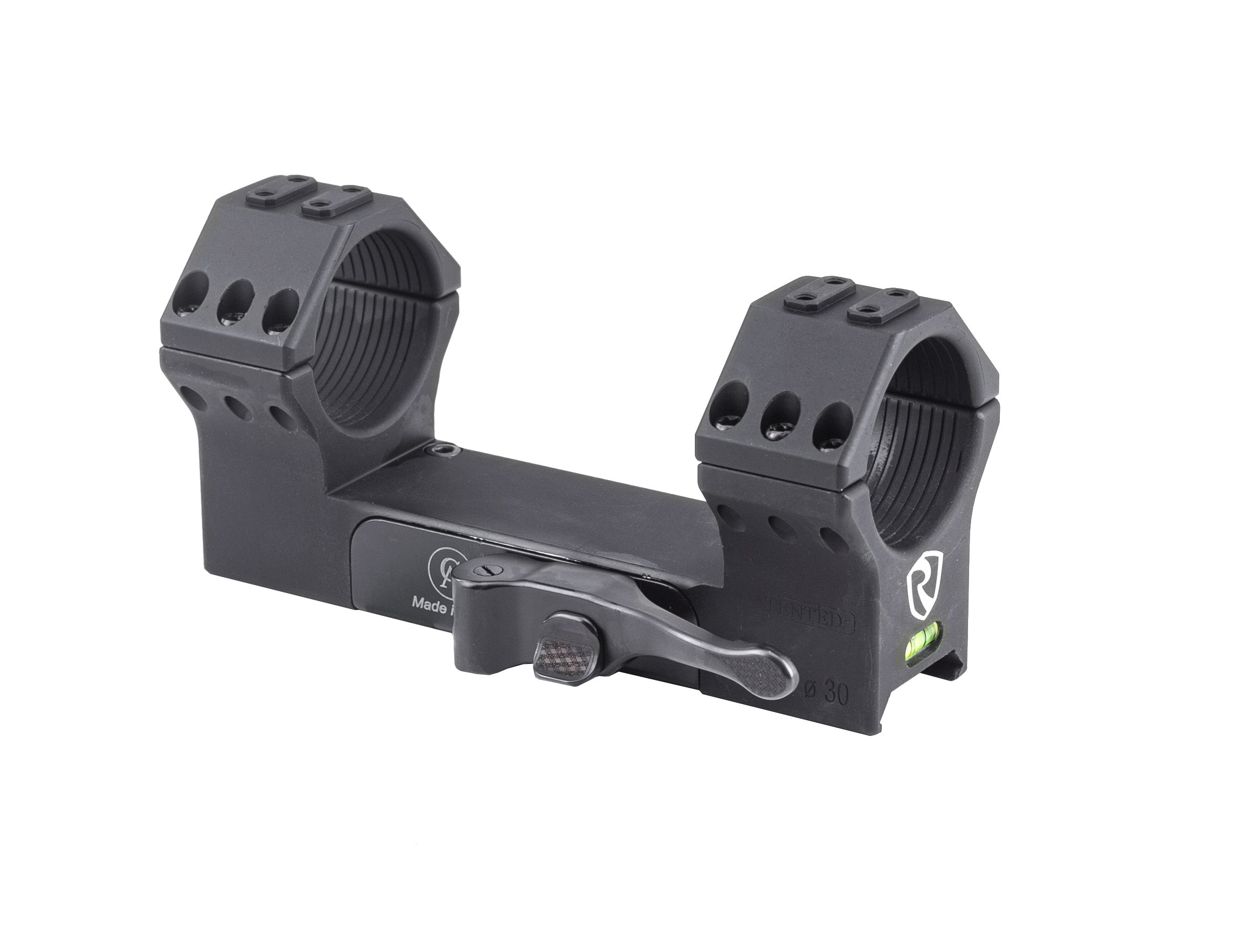 QD Picatinny Mount 34mm 0MOA Matte Black Finish