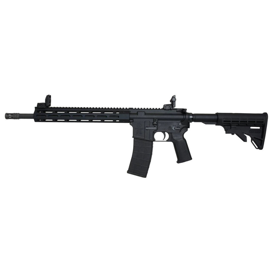 Tippmann Arms A101032 M4 Elite MSR 22 LR 25+1 16" Black Parkerized Threaded Barrel, Matte Black Aluminum Receiver w/Picatinny Rail, M-LOK Handguard, Black Adj CAR15 Polymer Stock, Black Gen2 Grip, Rig