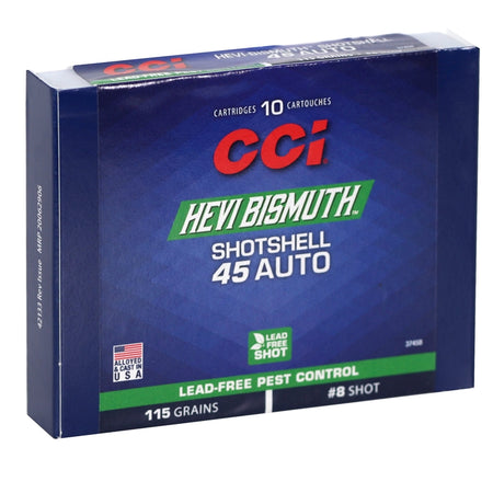 CCI .45 ACP/Auto #8 115 grain Shotshell ammunition